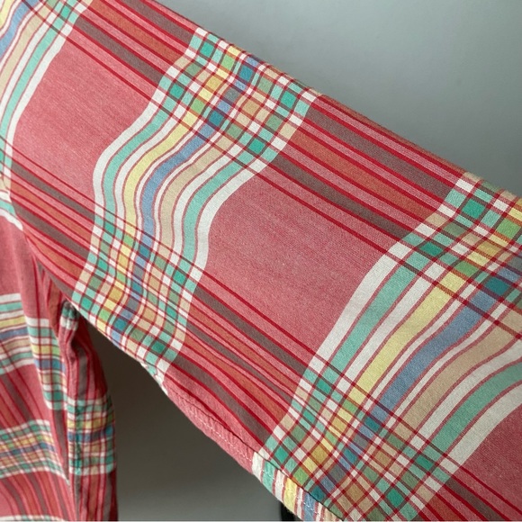 J Crew Plaid Sim Fit Oxford Button Down Shirt - Picture 6 of 14